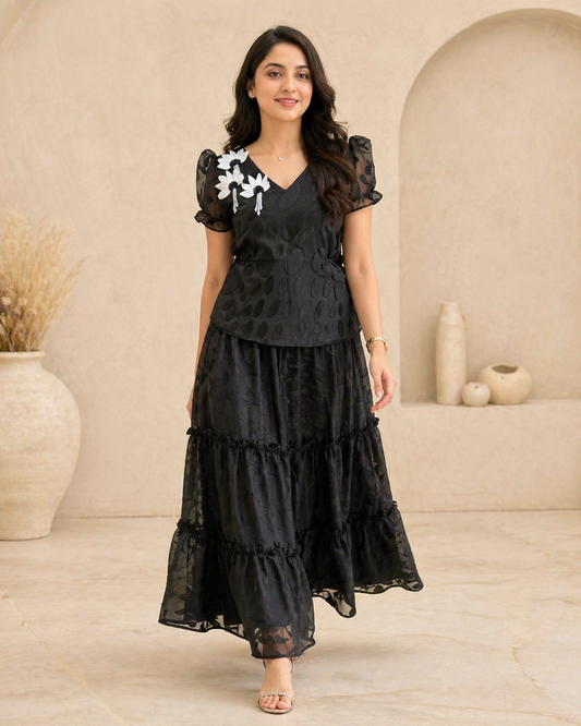 Black brasso frock