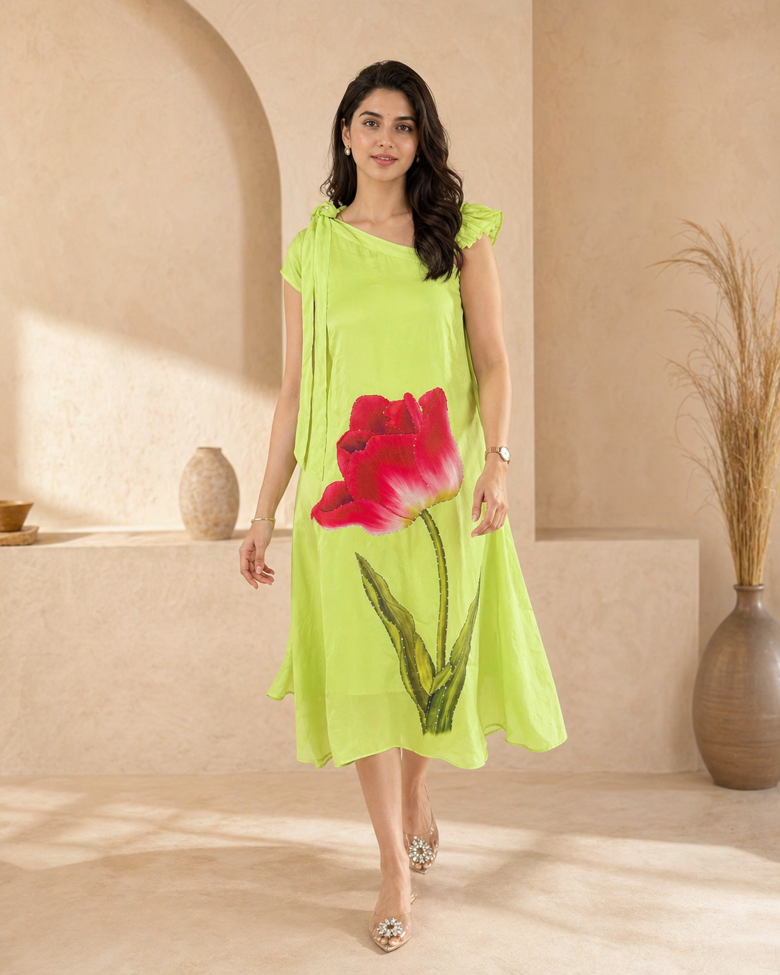 Designer printed frock