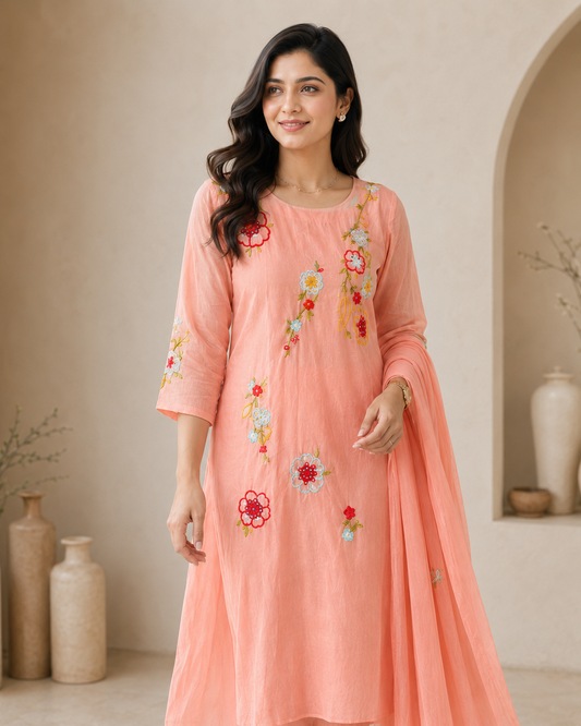 Floral Peach
