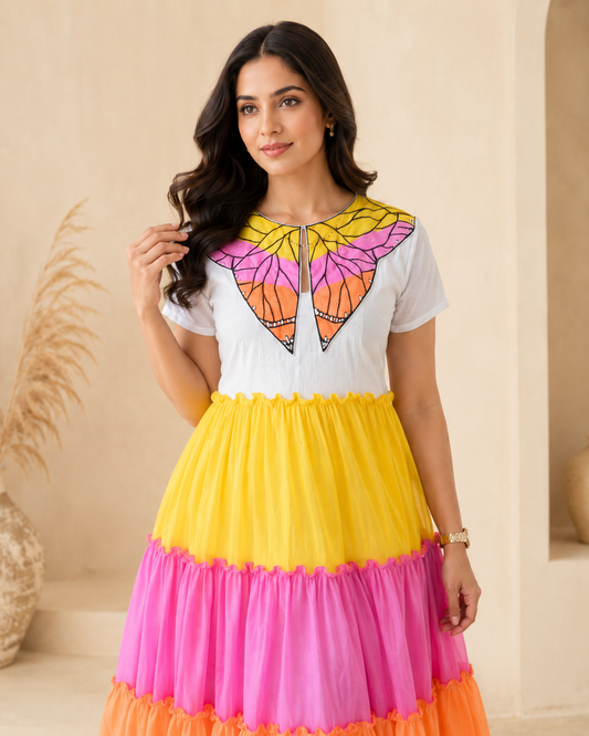 Multi-color Cotton Forck