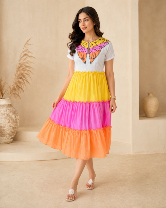 Multi-color Cotton Forck