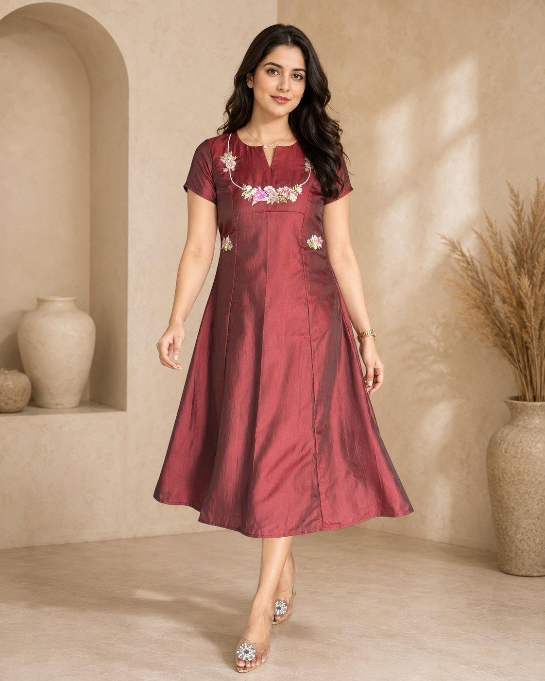Maroon Frock