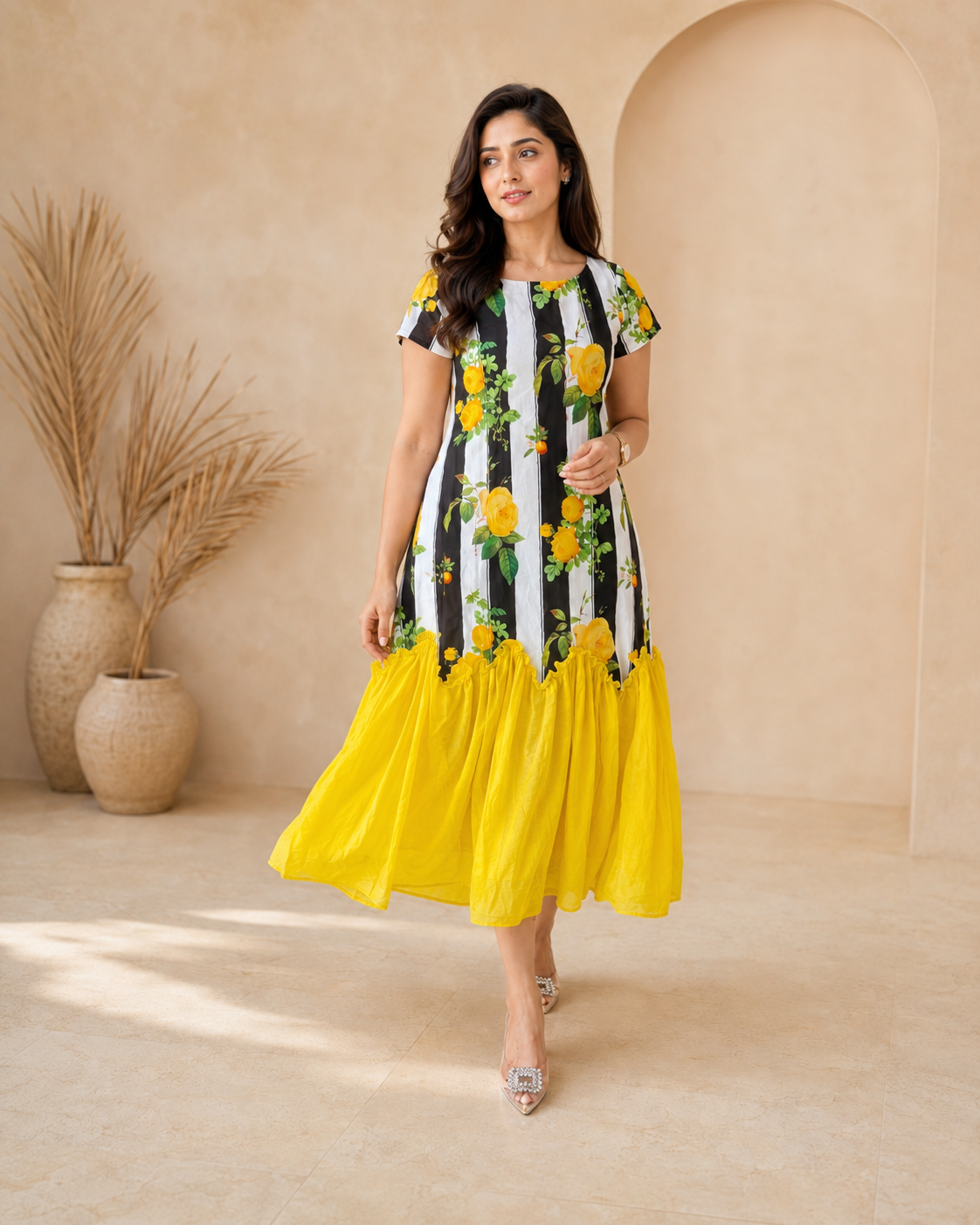 Stripe Blossom styling