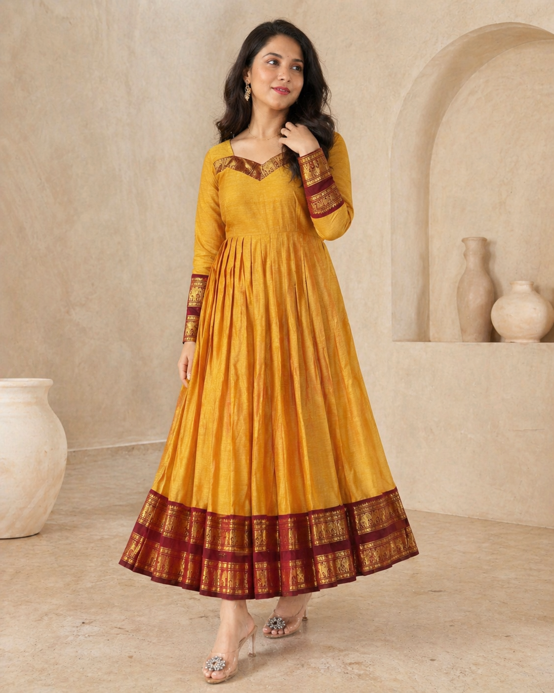 Heritage Cotton - Kanchi Cotton frock styling