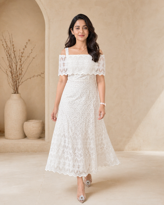Pure Comfort - White Cotton frock