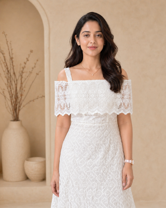 Pure Comfort - White Cotton frock