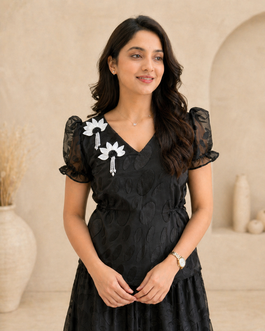 Black brasso frock