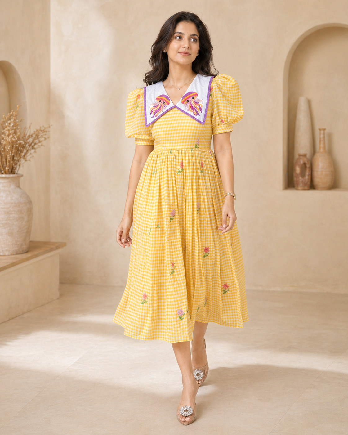Jelly fish Gingham Checks